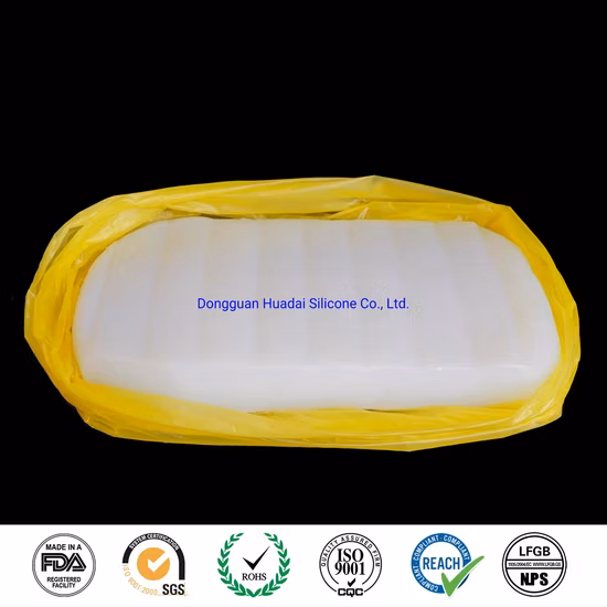 Платиновый отвержденный Htv Hcr твердый силиконовый материал необработанный силикон Htv для экструзии HD